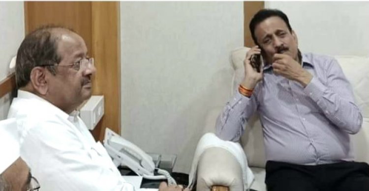सांसद श्री गोपाल शेट्टी ने श्री गिरीश महाजन से दोबारा मिलकर की स्व. प्रमोद महाजन क्रीड़ा संकुल का कार्य शुरू कराने की मांग