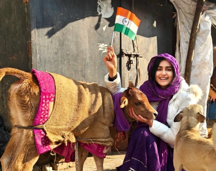 Adah Sharma celebrates Republic Day in Kankhal in Haridwar with her animal friends 