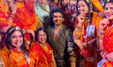 Nushrratt Bharuccha and Anud Singh join 6000 women and break a world record by performing Ghoomar during ‘Janhit Mein Jaari’ promotion in Jaipur