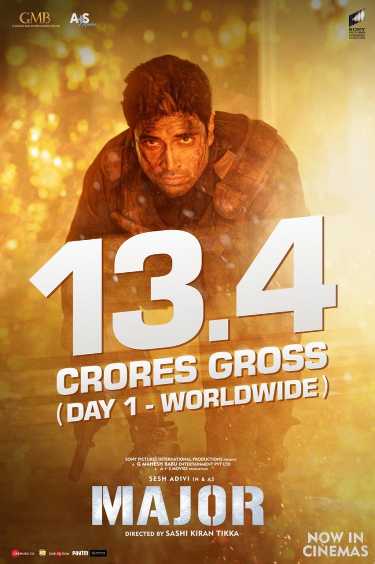 Major gets a Global salute earning 13.4cr Global Box Office collection !