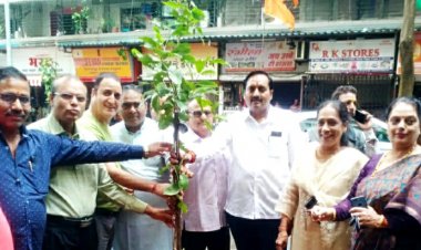 पर्यावरण जागरूकता अभियान : भाजपा नगरसेवकों ने किया पौधारोपण