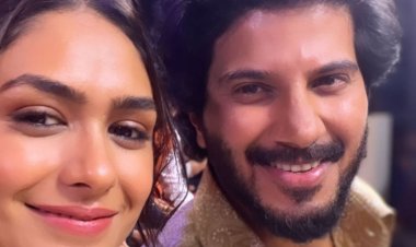 मृणाल ठाकुर सीता रामम के सह-कलाकार दुलकर सलमान के साथ रीयूनाइट हुई