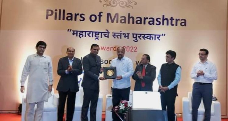 सांसद श्री गोपाल शेट्टी को मिला  " महाराष्ट्राचे स्तंभ पुरस्कार "