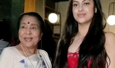 Asha Bhosle on a date with pretty granddaughter actor-singer Zanai Bhosle  at Mizu