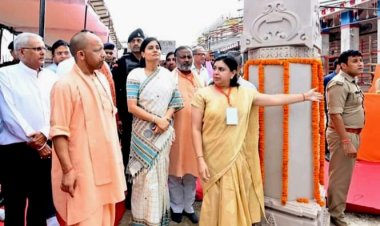 MIRZAPUR में निर्माणाधीन विंध्य कॉरिडोर का मुख्यमंत्री योगी जी ने किया निरीक्षण 