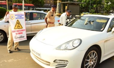 Seat Belt Must : मुंबई ट्रैफिक पुलिस ने शुरू किया सीट बेल्ट जागरूकता अभियान