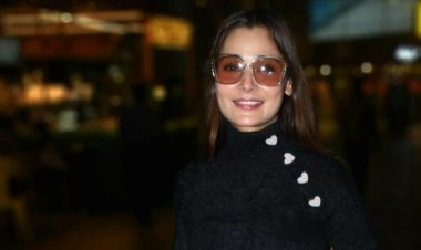 Sara Khan made a stylish appearance at the Mumbai airport while returning from Jammu