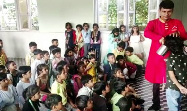 सुंदरम सेन्ट्रल स्कूल में जादू के खेल का प्रदर्शन !