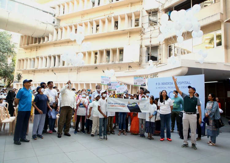 डायबिटीज को लेकर जागरूकता अभियान : पी. डी. हिंदुजा अस्पताल द्वारा मैराथन का आयोजन