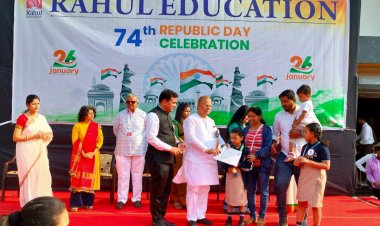 राहुल इंटरनेशनल स्कूल में गणतंत्र दिवस समारोह का शानदार आयोजन