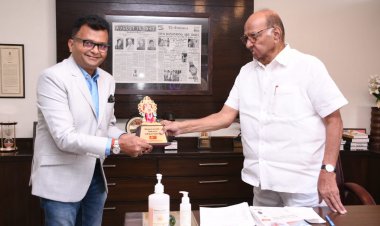 शरद पवार ने की डॉ. अनील काशी मुरारका के सामाजिक कार्यों की सराहना ...