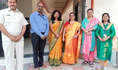 उपशिक्षणाधिकारी संगीता तेरे द्वारा अंग्रेजी माध्यम शाला की नवीन इमारत का उद्घाटन