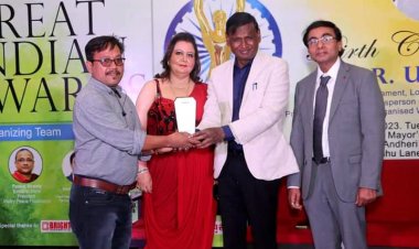 उत्कृष्ट पत्रकारिता के लिए सुरभि सलोनी के संपादक दिनेश चक्रवर्ती को मिला "ग्रेट इंडियन एवॉर्ड" 