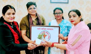 सायबर क्राइम की एसएचओ रीता यादव को महिला उन्नति संस्था ने प्रदान किया "नारी शक्ति सम्मान"