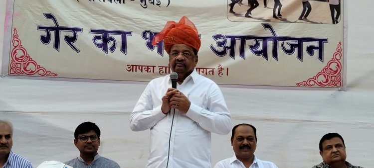 जय जय राजस्थान : राजस्थानी समाज द्वारा सांसद श्री गोपाल शेट्टी का भव्य सत्कार एवम् पारंपरिक "गेर" का आयोजन हुआ