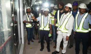 मुख्यमंत्री एकनाथ शिंदे ने चर्चगेट से विधान भवन मेट्रो के मुंबई मेट्रो-3 फेज के काम का किया निरीक्षण