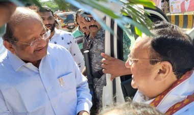 सांसद गोपाल शेट्टी ने मुंबई दौरे पर आए भाजपा के राष्ट्रीय अध्यक्ष जे. पी. नड्डा का किया भव्य सत्कार