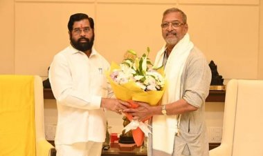 मुख्यमंत्री एकनाथ शिंदे से अभिनेता नाना पाटेकर की सदीक्षा भेंट ...