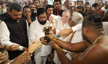 मुख्यमंत्री की उपस्थिति में भगवान व्यंकटेश्वर के भव्य मंदिर का भूमि पूजन हुआ ...