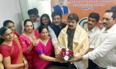 मीरा भायंदर भाजपा के नव नियुक्त जिलाध्यक्ष किशोर शर्मा सम्मानित