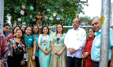 सांसद गोपाल शेट्टी ने किया इनरव्हील क्लब ऑफ बोरीवली (लेडीज एनजीओ) द्वारा निर्मित 'द ट्री ऑफ एंपावरमेंट ऑन ट्रैफिक आईलैंड' का लोकार्पण