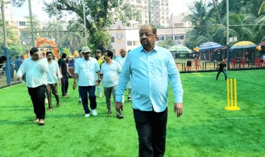  पोईसर जिमखाना में अब टर्फ क्रिकेट की भी सुविधा : सांसद गोपाल शेट्टी ने किया उद्घाटन