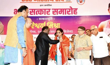 उत्तर भारतीय संघ ने एशियन गेम्स में पदक हासिल करने वाली धावक ऐश्वर्या मिश्रा को किया सम्मानित