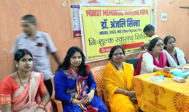 मां गायत्री बाल संस्कारशाला में नि:शुल्क स्वास्थ्य जांच और चिकित्सा शिविर का आयोजन