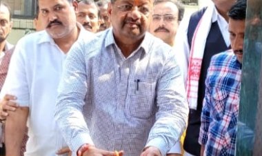 सांसद निधि से निर्मित आदिवासी संस्था के कार्यालय का सांसद गोपाल शेट्टी ने किया उद्घाटन