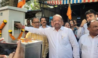 बोरीवली के चिकूवाड़ी में बिठाए गए आठ ट्रैफिक सिग्नल्स का सांसद गोपाल शेट्टी ने किया उद्घाटन 