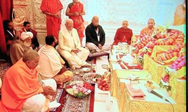पीएम नरेंद्र मोदी के नेतृत्व में रामलला की प्राण प्रतिष्ठा सम्पन ...