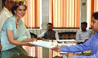 Kangna Ranaut ने हिमाचल प्रदेश के मंडी संसदीय सीट से अपना नामाँकन किया दाखिल