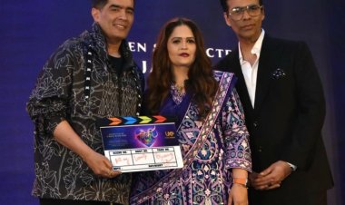 Karan Johar and Manish Malhotra  Launch Usha Kakade's Production House - Welcomes Her To Movie Industry 