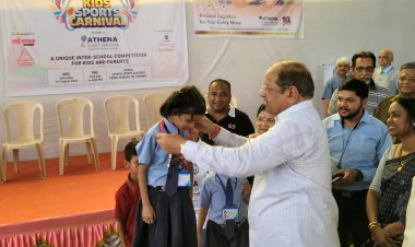 किड्स स्पोर्ट्स कॉर्निवाल के पुरस्कार वितरण समारोह में पूर्व साँसद गोपाल शेट्टी ने विजेताओं को किया पुरस्कृत