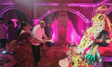 बालवीर नवरात्रि उत्सव संघ की स्थापना के 50 साल हुए पूर्ण : विशेष पूजा और हवन में सपरिवार शामिल हुए जनसेवक गोपाल शेट्टी