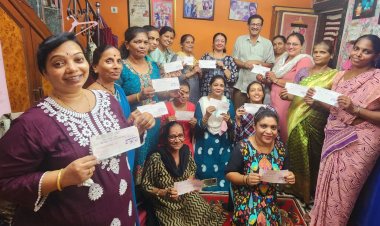 दिवाली से पहले दिवाली : महिला बचत गट सदस्यों को चेक का वितरण
