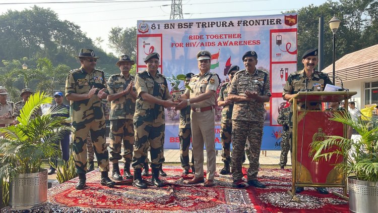 BSF ने निकाली एकता और जागरूकता की प्रतीक विशाल मोटरसाइकिल रैली