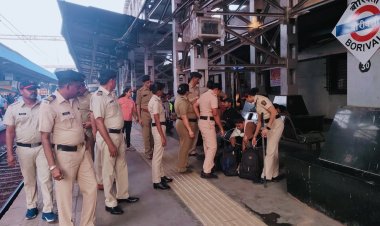 बोरीवली रेलवे स्टेशन पर बोरीवली रेलवे पुलिस का जबरदस्त चेकिंग अभियान