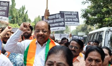 पहलगाम में आंतकियों द्वारा पर्यटकों की गोलियों से भुनकर हत्या के निषेधार्थ भाजपा का तीव्र आन्दोलन और जबरदस्त प्रदर्शन 