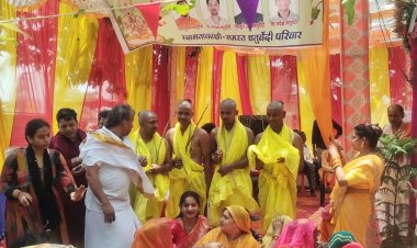 जौनपुर में सामूहिक उपनयन संस्कार का आयोजन