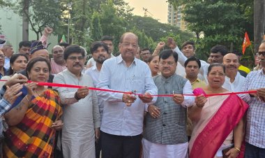 सिद्धार्थ नगर में सड़क चौड़ीकरण के बाद आवागमन के लिए पूर्व सांसद गोपाल शेट्टी ने किया उद्घाटन