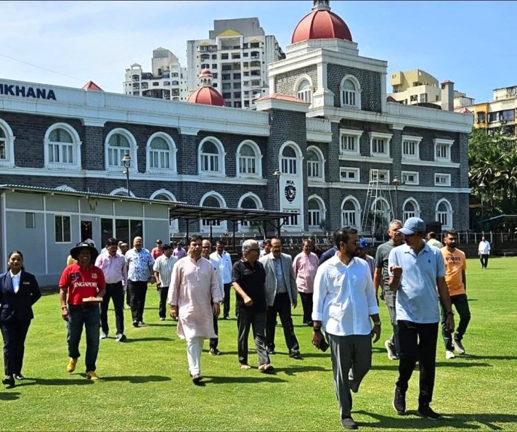  सचिन तेंडुलकर जिमखाना में  उन्नत सुविधाओं का एमसीए अध्यक्ष ने किया उद्घाटन