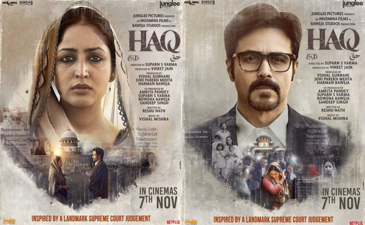 हक़ : यामी और इमरान का शानदार कैरेक्टर पोस्टर आया सामने