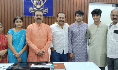 आरे मार्ग पुलिस स्टेशन परिसर में नव निर्मित मंदिर की मूर्तियों की प्राण प्रतिष्ठा सम्पन्न