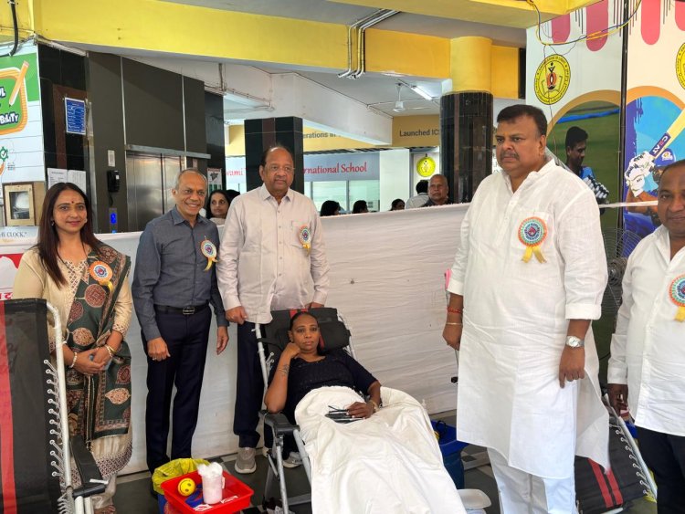 स्वामी विवेकानंद इंटरनेशॅनल स्कूल में रक्तदान शिविर का आयोजन