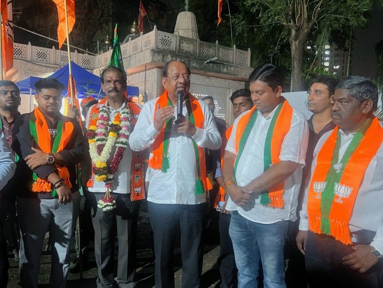 महायुति प्रत्याशी जितेंद्र पटेल के चुनाव प्रचार में उतरे पूर्व सांसद गोपाल शेट्टी